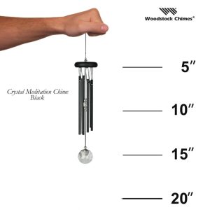 Crystal Meditation Chime – Woodstock Chimes – Black